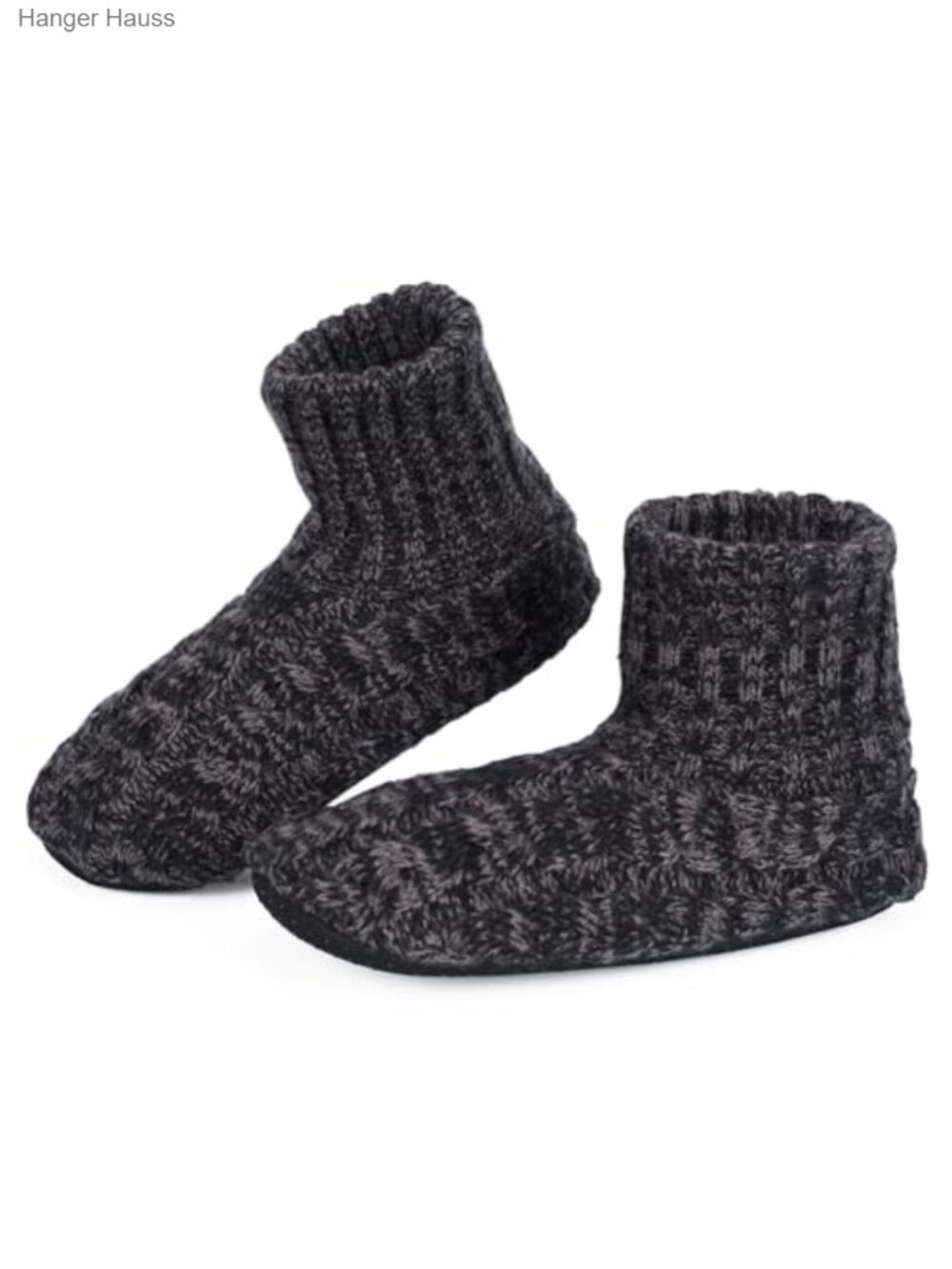 Fuzzy Sherpa Lined Slipper Socks with Grippers